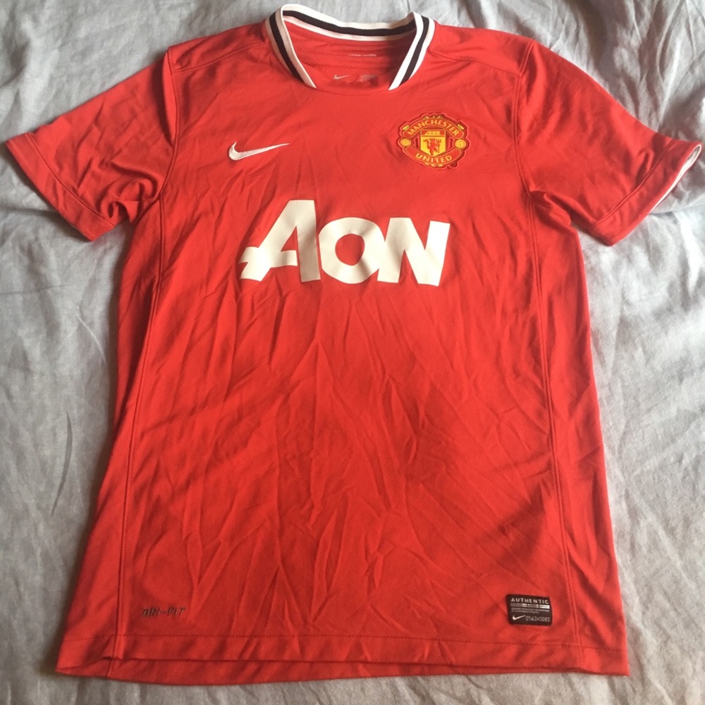 Nike Manchester United Soccer AON Jersey Athletic